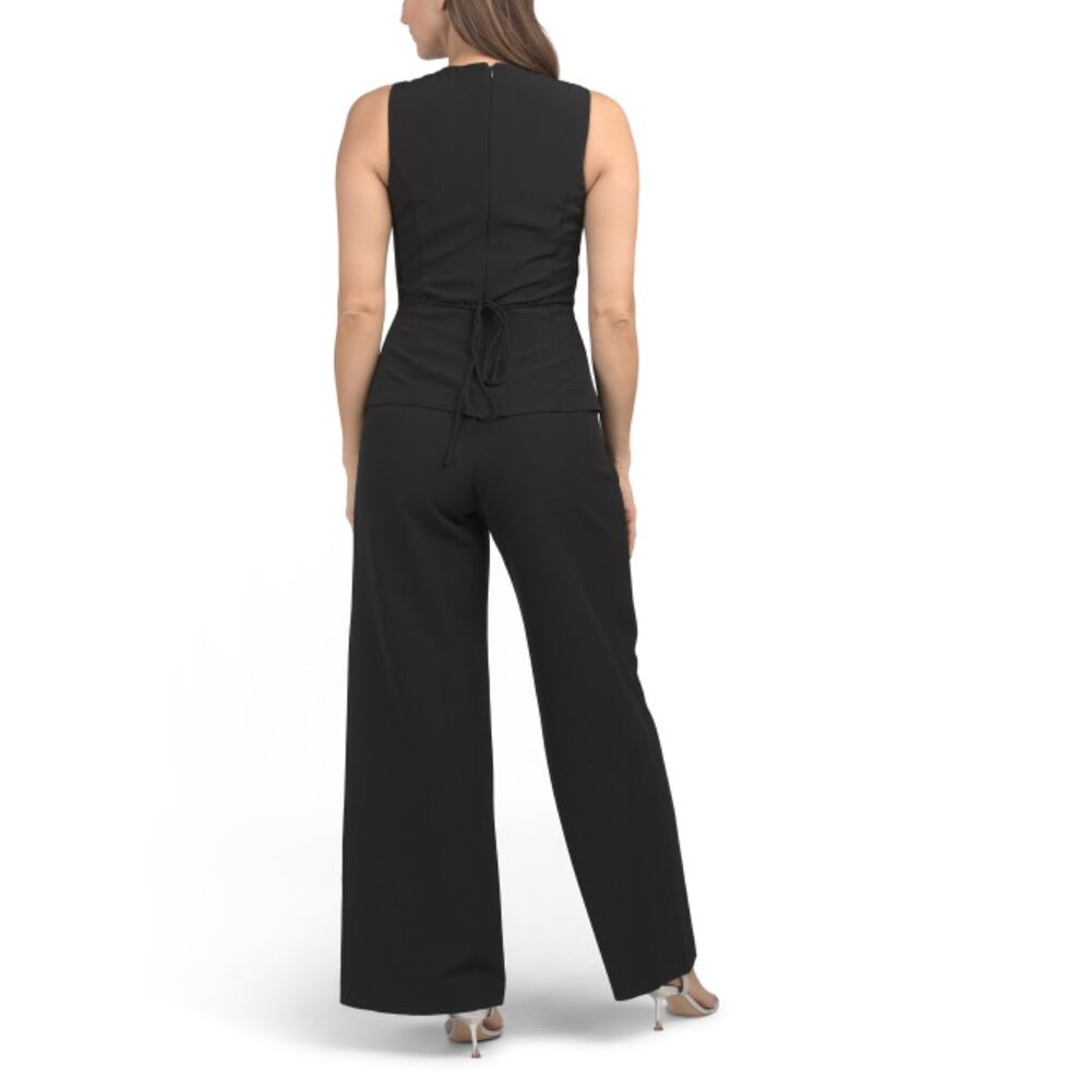 XSCAPE Black Button Front Jumpsuit - image 2